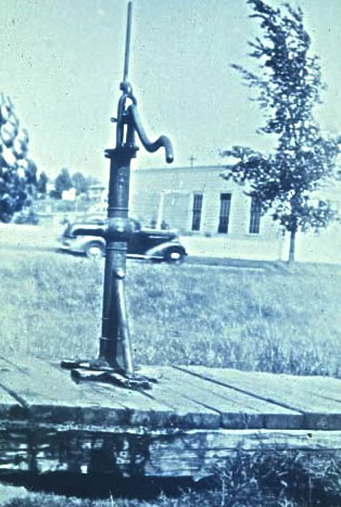 Old photo of hand pump